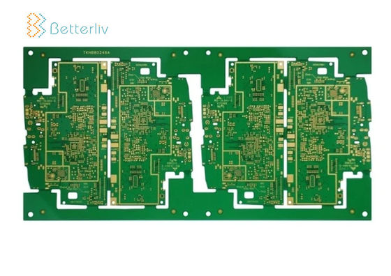 TG130 6 Layer PCB Board ENIG الانتهاء من السطح HDI مدفون أعمى فياس هول