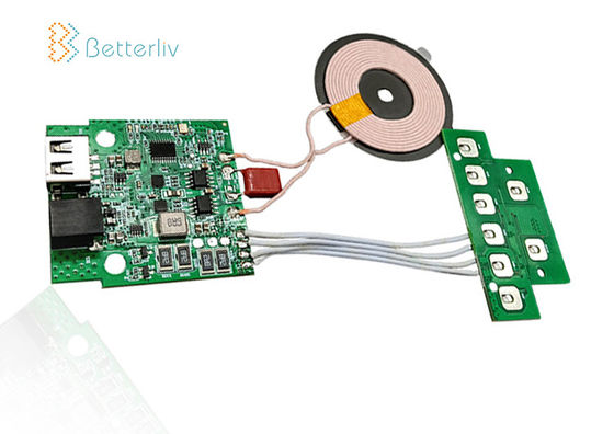 وحدة استقبال لاسلكية Qi عالمية من النوع C متوافقة مع QC2.0 / QC3.0